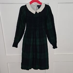 Guess Green Bishop Sleeve Sundress with Peter Pan Collar